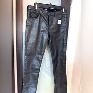 AG Adriano Goldschmidt Leggings.  Leather look. Size 28.  Orig $255
